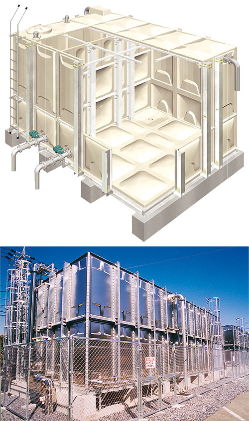 GRP/SUS Sectional Water Tanks
