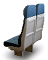 Railway carriage seating