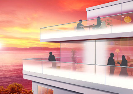 Apartment terraces where privacy is a concern