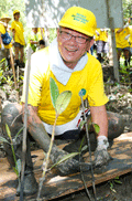 Planting of mangroves in Thailand as symbolic event for Sekisui environmental week 
