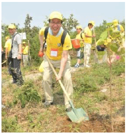 President Teiji Koge in Sekisui Environmental Week 2014