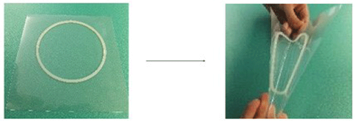 Figure 2 Photolec B keeps a degree of softness after curing