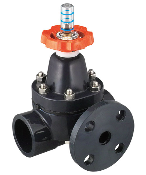 DEAD SPACE FREE TEE-TYPE DIAPHRAGM VALVE